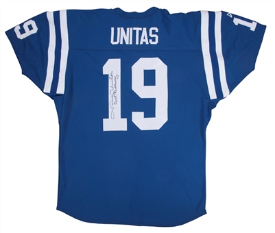 Johnny Unitas Signed & "All Century" Inscribed Baltimore Colts Jersey (Mounted Memories)